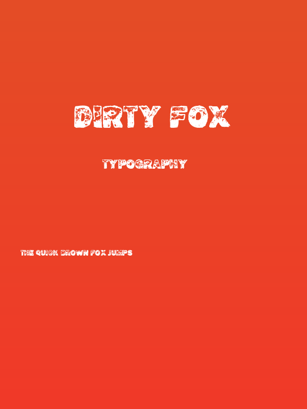 Dirty Fox Poster