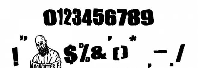 Dirty Grunge Fiesta Polices AUTRES CHARS