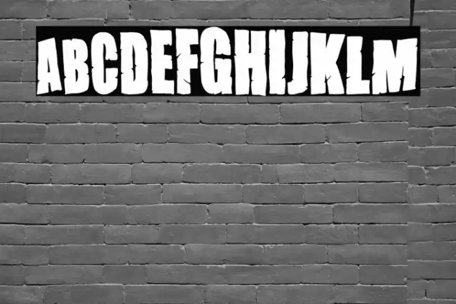 Dirty Grunge Fiesta Font examples