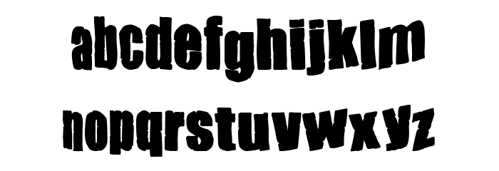 Dirty Grunge Fiesta Polices MINUSCULES