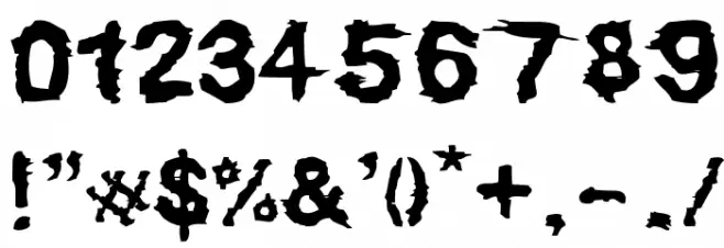 Dirty Grunge Font OTHER CHARS
