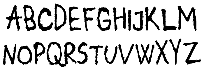 Dirty Harold Font LOWERCASE
