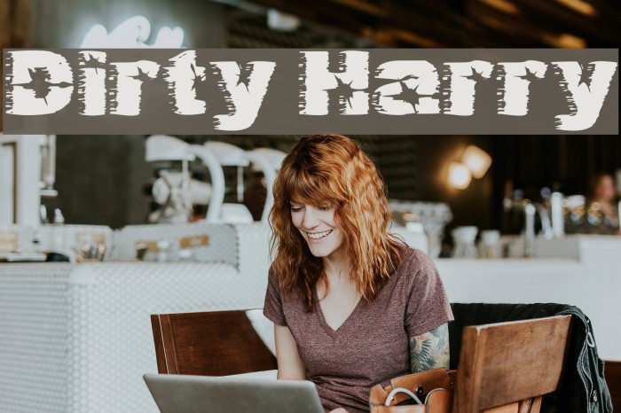 Dirty Harry Font examples