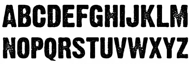 Dirty Headline Fonte MAIÚSCULAS