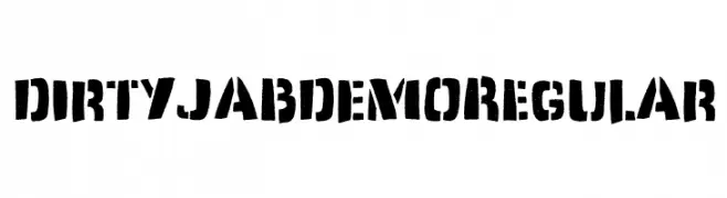 Dirty Jab DEMO Regular  Free Fonts Download