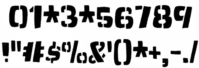 Dirty Jab DEMO Regular Font OTHER CHARS