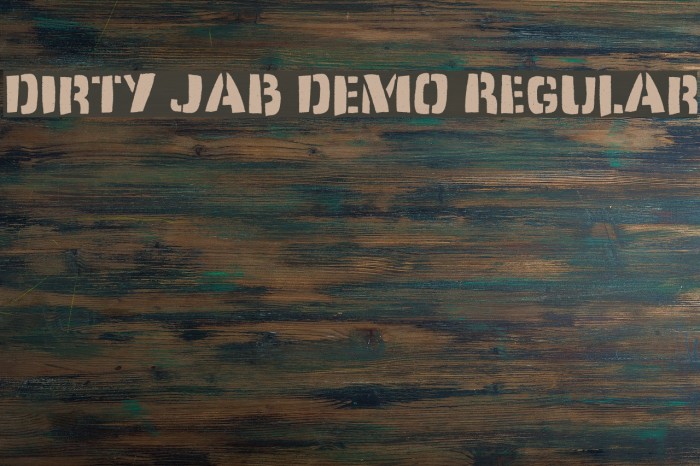 Dirty Jab DEMO Regular Example 1