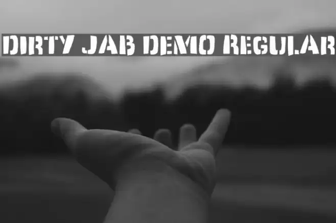 Dirty Jab DEMO Regular Font examples