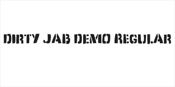 Dirty Jab DEMO Regular Logo