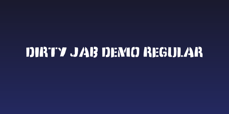 Dirty Jab DEMO Regular Social Header