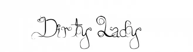 Dirty Lady  baixar fontes gratis