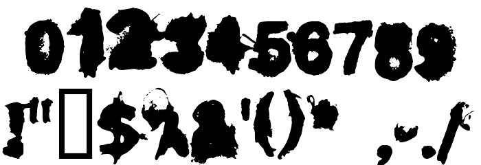 Dirty Liar Font OTHER CHARS