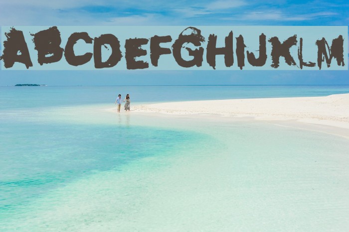 Dirty Liar Font examples