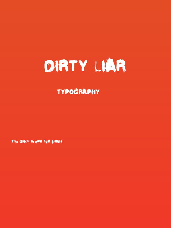 Dirty Liar Poster