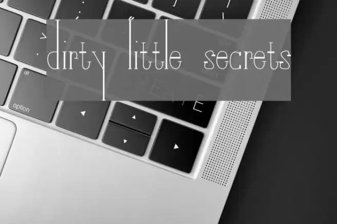 Dirty Little Secrets Font examples