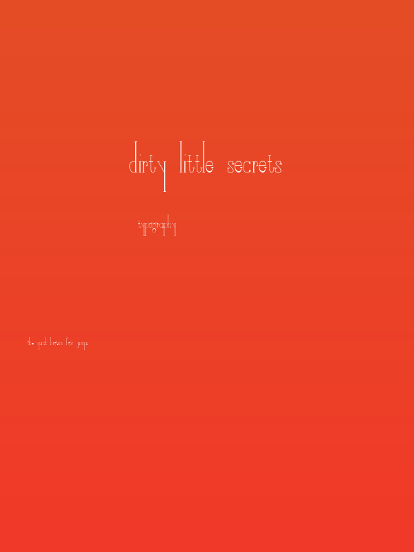 Dirty Little Secrets Poster