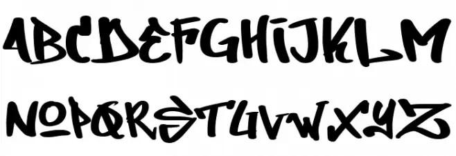 Dirty Lizard Schriftart Kleinbuchstaben