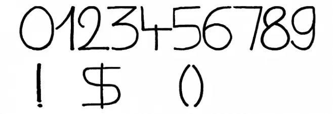 Dirty Macadam Font OTHER CHARS