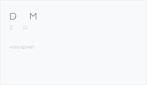 Dirty Macadam Business Card