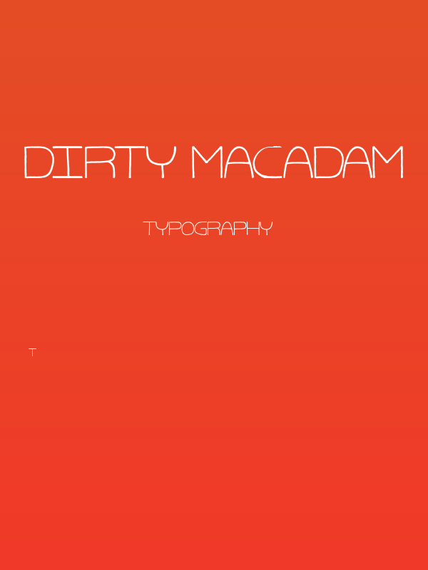 Dirty Macadam Poster