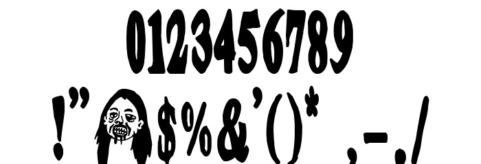 Dirty Montero Font OTHER CHARS