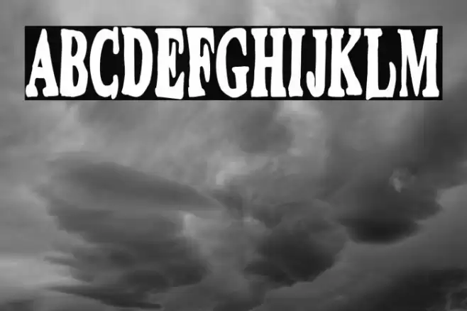 Dirty Montero Schriftart examples