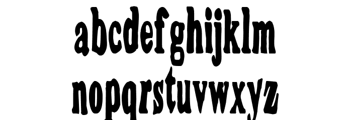 Dirty Montero Font LOWERCASE