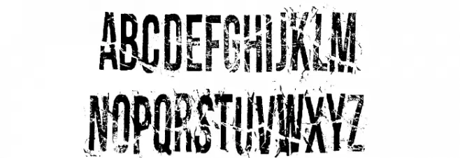 Dirty Old Town フォント 大文字