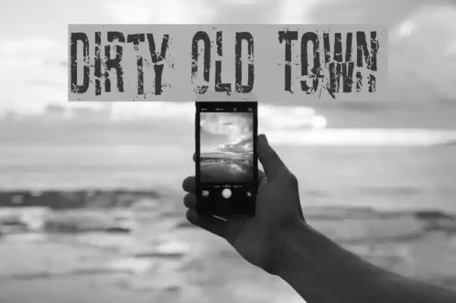 Dirty Old Town Font examples