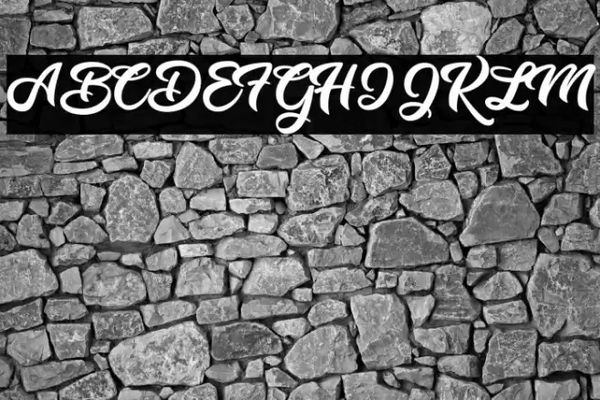 Dirty Queen Personal Use Font examples