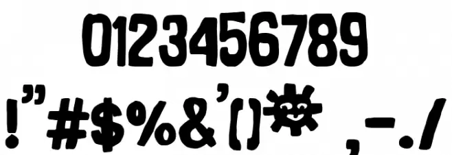 Dirty Roma Font OTHER CHARS