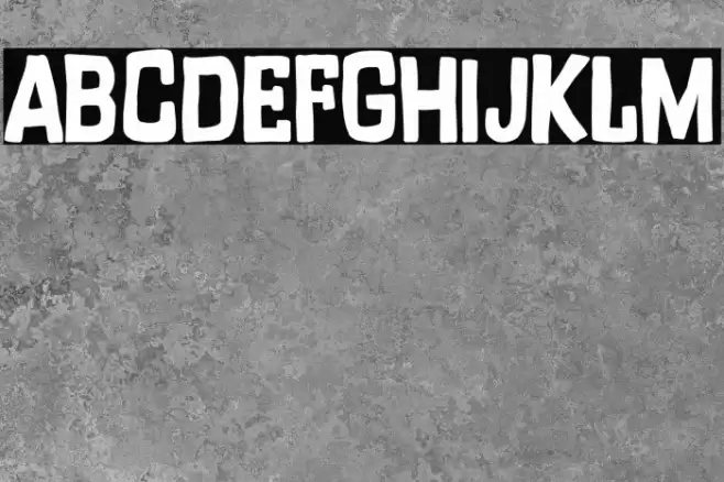 Dirty Roma Font examples