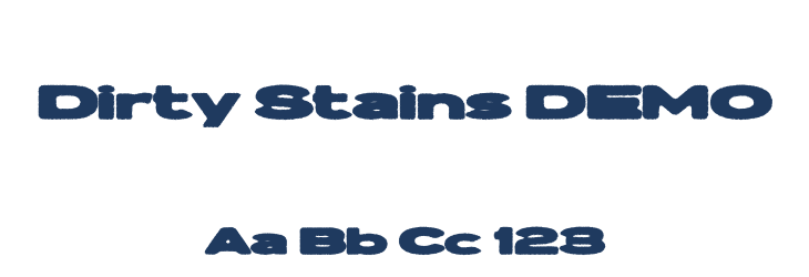 Dirty Stains DEMO Font Preview