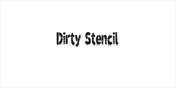 Dirty Stencil Logo