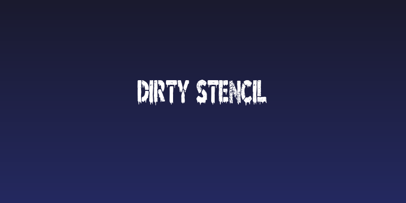 Dirty Stencil Social Header
