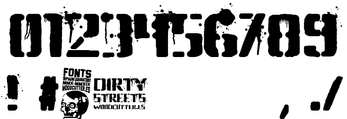 Dirty Streets Font OTHER CHARS