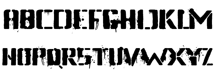 Dirty Streets Font LOWERCASE