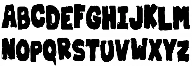 Dirty & Strong Schriftart Groß