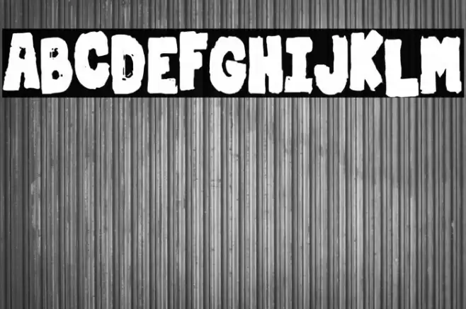 Dirty & Strong Font examples