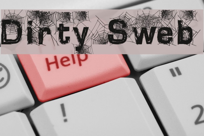 Dirty Sweb Шрифта examples