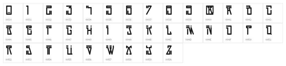 Dirty Vega Character Map