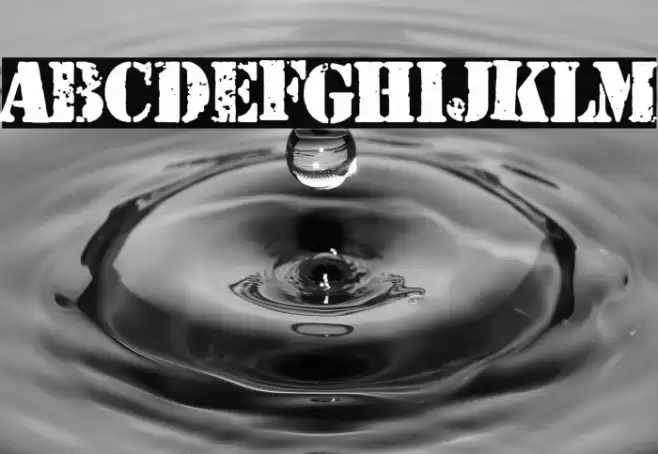 Dirty War Font examples