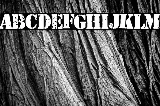 Dirty War Font examples