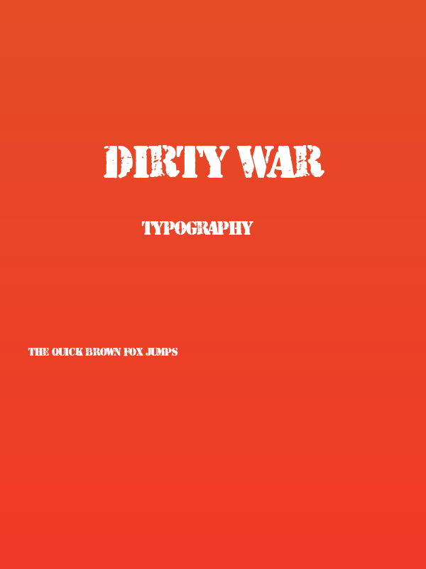 Dirty War Poster
