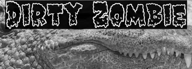 Dirty Zombie Font examples