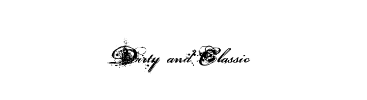 Dirty and Classic  नि: शुल्क फ़ॉन्ट्स डाउनलोड
