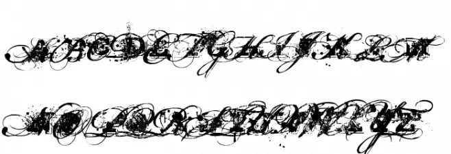 Dirty and Classic フォント 大文字