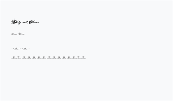 Dirty and Classic Business Card