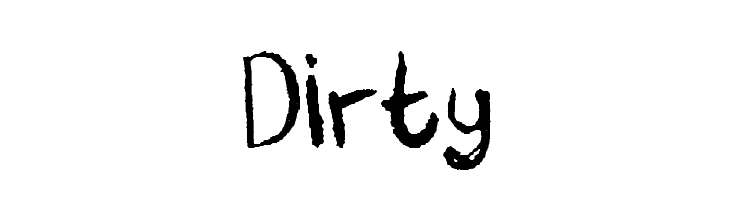 Dirty  Fuentes Gratis Descargar