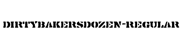 DirtyBakersDozen-Regular  baixar fontes gratis